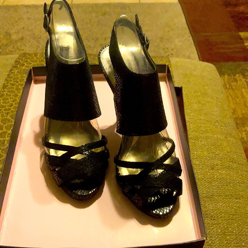 Black Leather Heels